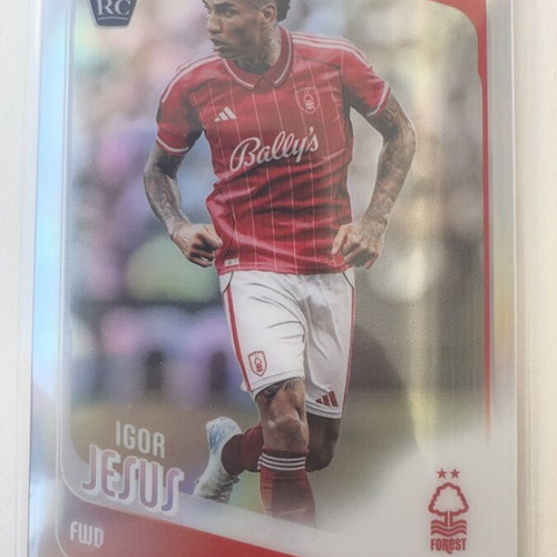 Igor Jesus RC Topps Chrome UCC 2025/26 Nottingham Forest card like new