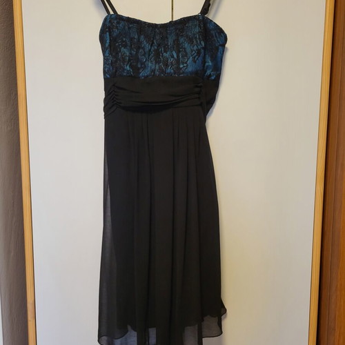Freestyle black and green dress, size S