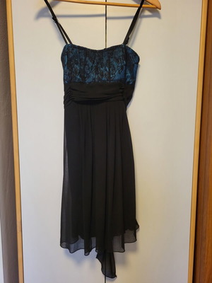 Freestyle black and green dress, size S