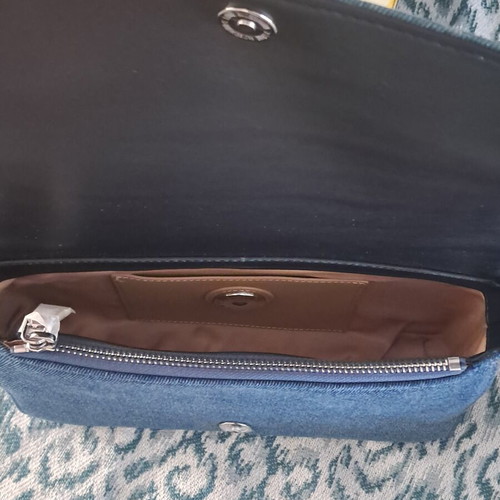 Love Moschino Denim Shoulder Bag new, blue