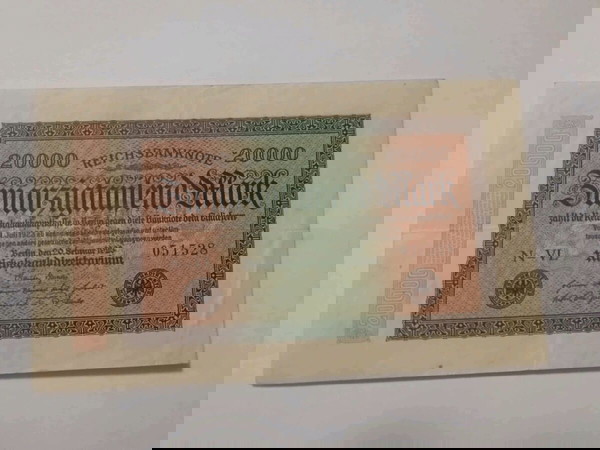 Райх банкнота - Германия - 20 000марки / 1923 година