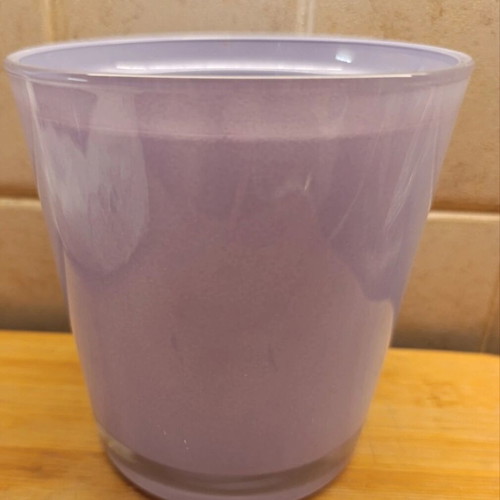 Glass cylindrical planter pot