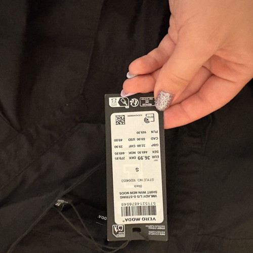 Vero Moda black shirt bodysuit size S new