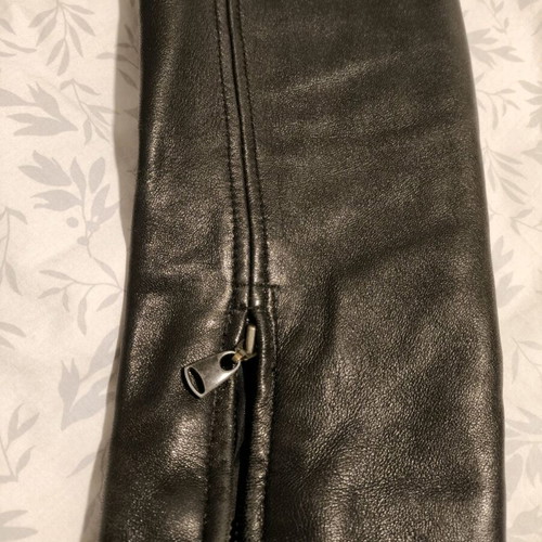 Leather jacket women's refurbished, size M, black
