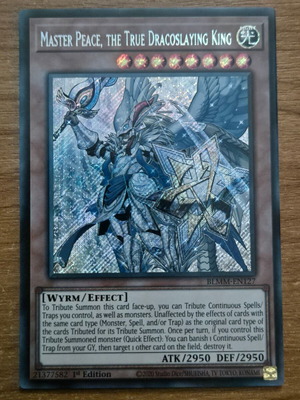 Master Peace, the True Dracoslaying King BLMM Secret Rare 1st edition Near Mint