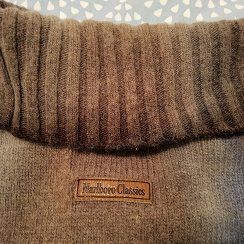 Marlboro Classics women's wool sweater used, size S-M, brown multicolor