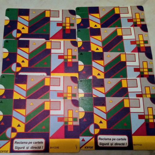 Romanian phone cards 1997, pack of 9, refurbished Romtelecom
