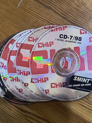 Vintage CDs used, pack of 7 from Chip magazine