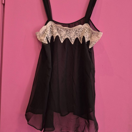 Negligee lingerie like new, transparent black