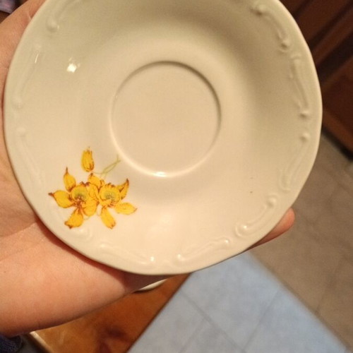Set of 5 cups with saucers for Greek or espresso like new