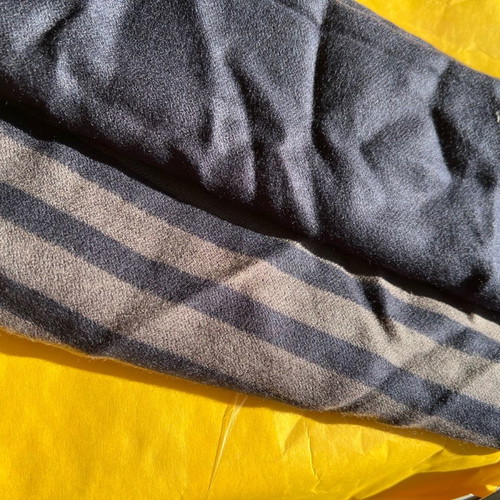 S.Oliver scarf new blue and beige unisex Black edition