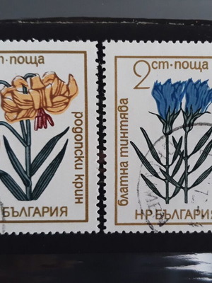 Bulgaria 1972, Flowers (2 stamp)
