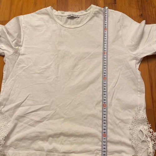 Zara cotton white blouse medium like new