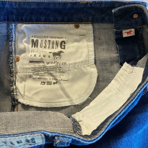 Mustang Laura denim vintage skirt blue new, size L