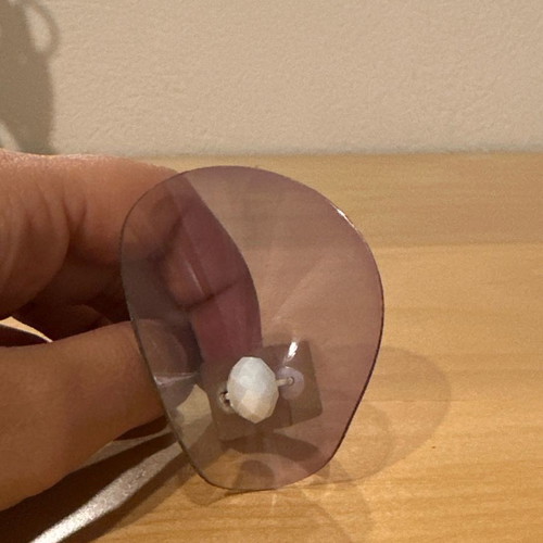 Ring unique made of plastic