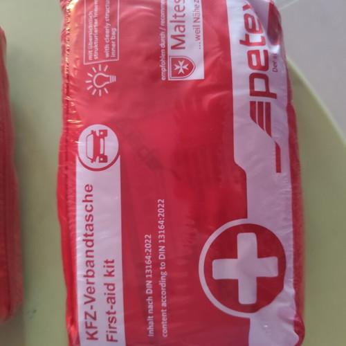 Car First Aid Kit with Certification, New Legislation Valid Until 27/2/2031