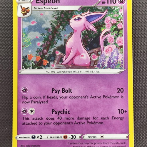 Pokemon Card Espeon SWSH 174 promo used