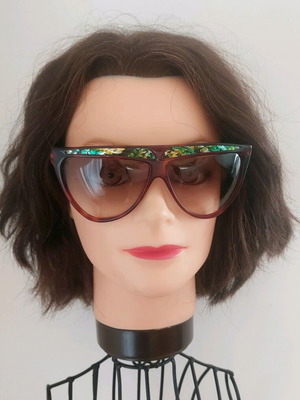 Laura Biagiotti T43 Sunglasses vintage 1980s, used, brown multicolor