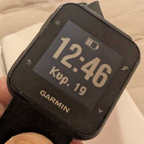 Garmin Forerunner 35 smartwatch used with heart rate monitor, black