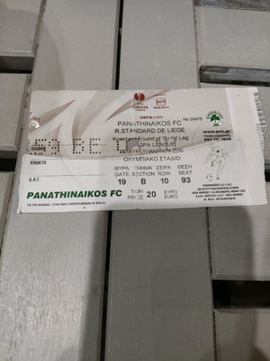 Panathinaikos Standard Liege Ticket