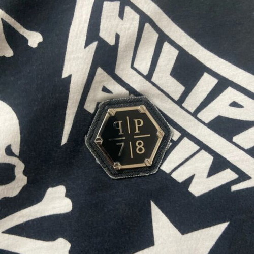 Philipp Plein men's tee shirt L like new, black and white