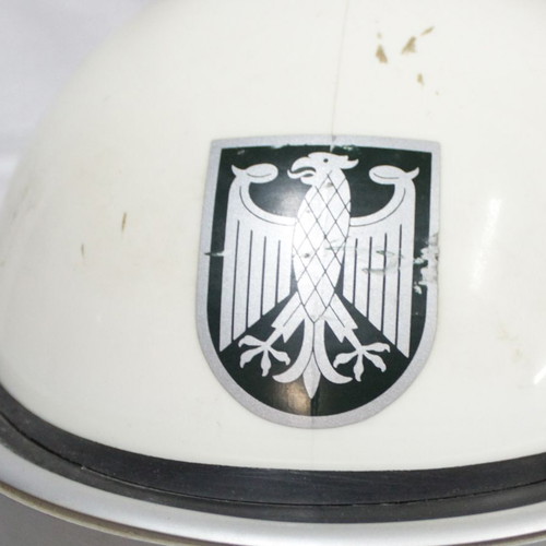 German police helmet used (riot control)