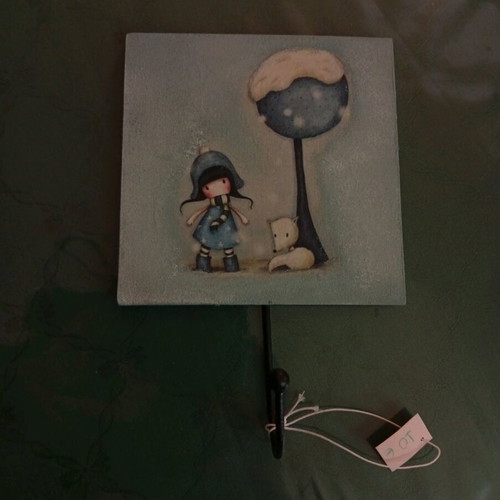 2 handmade Santoro hanging hooks new, 12x13 cm