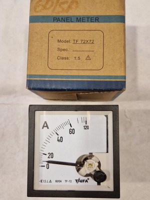 Taifa TF-72 Analog Panel Ammeter 60/5A 72x72mm