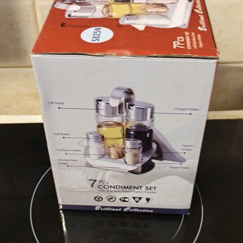 Brilliant Collection S825N 7-piece condiment serving set new