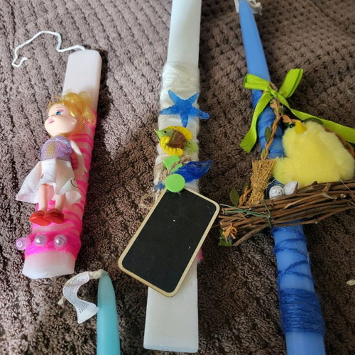 Vintage candles 80s-90s handmade, set of 9