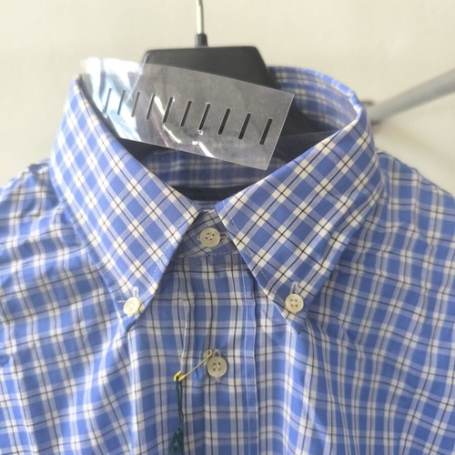 Benetton XL men's dress shirt new with tags, white and blue