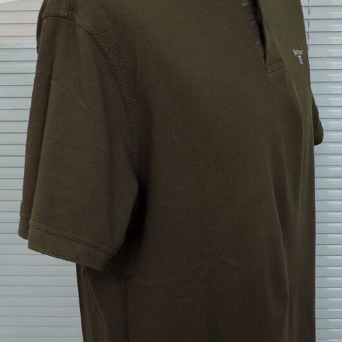 Barbour Khaki Green Polo Shirt, Men's XL
