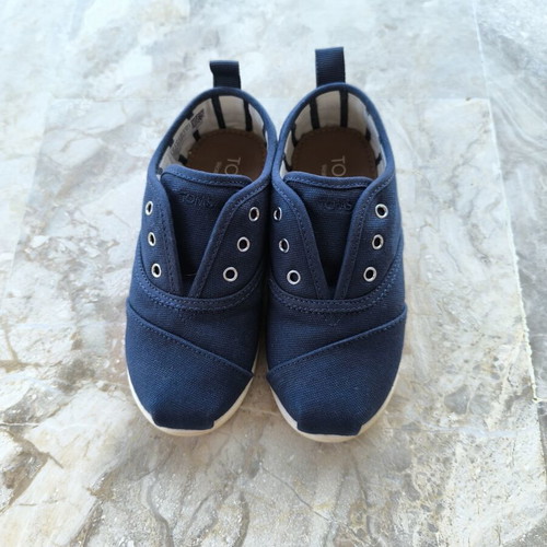 Toms kids espadrilles size 27 like new, blue casual shoes