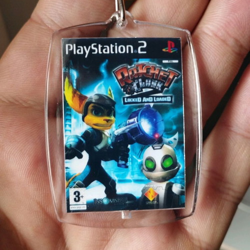 Ratchet and Clank 2 keychain new, acrylic