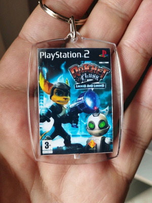 Ratchet and Clank 2 keychain new, acrylic