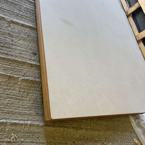 Tabletop surface new granite and teak for outdoor use