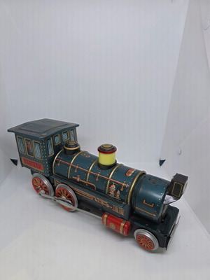 Retro train used, moves, lights, and sounds