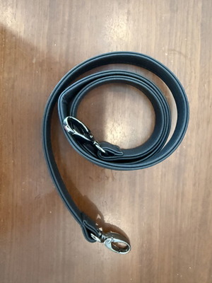 Leather bag strap black, like new, 90cm