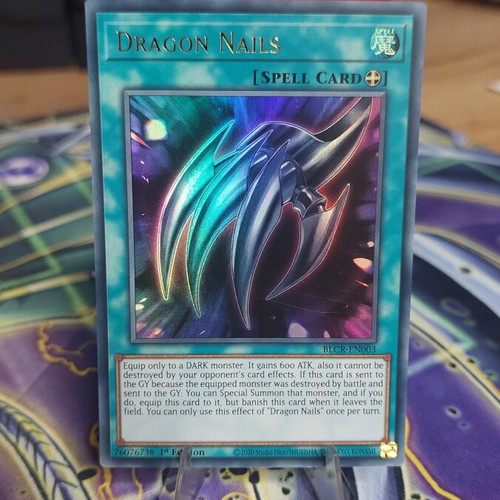 Dragon Nails Yu-Gi-Oh! spell card