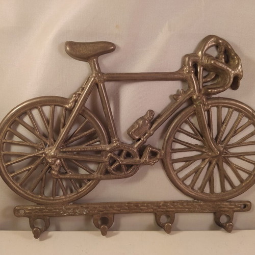 Brass bicycle hanger vintage, like new