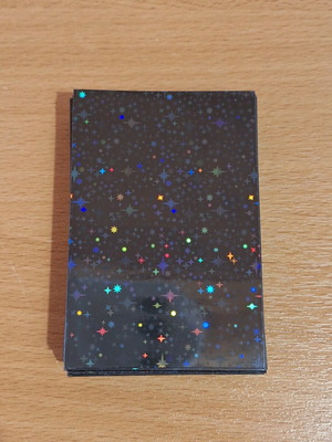 Sleeves 55 glittering stars black, new, ideal for double sleeving