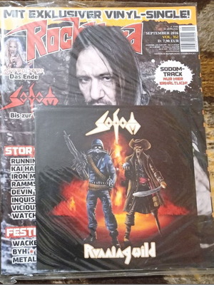 Rock Hard Magazine Vol. 352 with Exclusive Sodom / Running Wild 7" Vinyl Single new