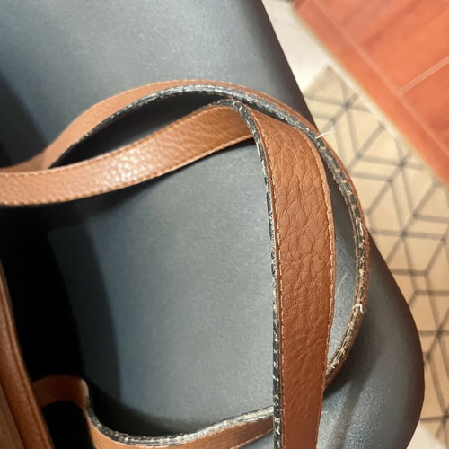 Michael Kors Leather Tote Bag like new, brown with gold details