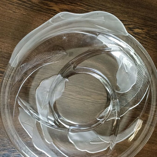 Large nut bowl with sandblasting new unused