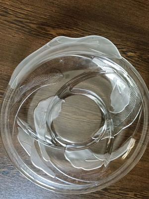 Large nut bowl with sandblasting new unused