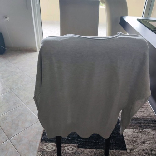 Massimo Dutti gray very soft blouse like new