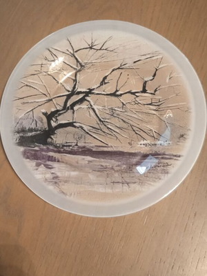 Lumidis Small Collectible Plate 2010 like new with artist signature