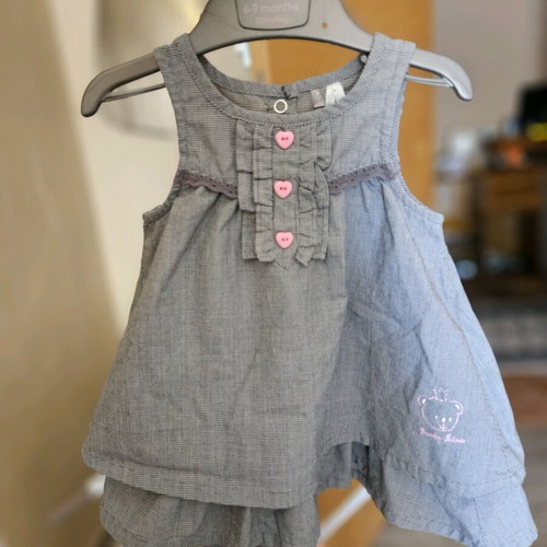 Orchestra dress and bodysuit set 9 months like new with white shirt gift