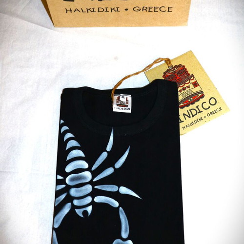 Handmade Unisex Scorpion Airbrush Tank Top XL