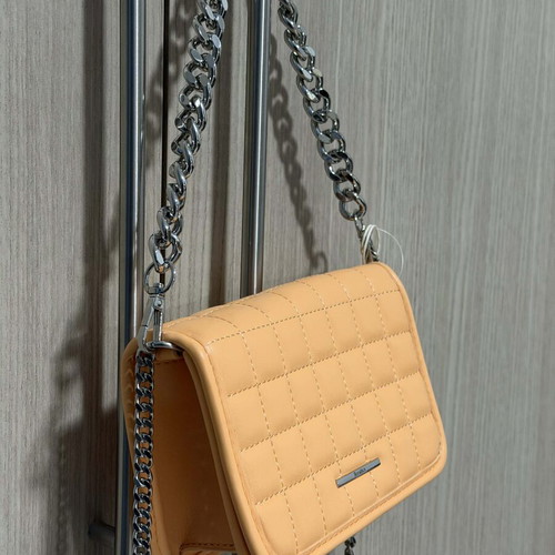 Bershka orange shoulder bag new with 2 chains